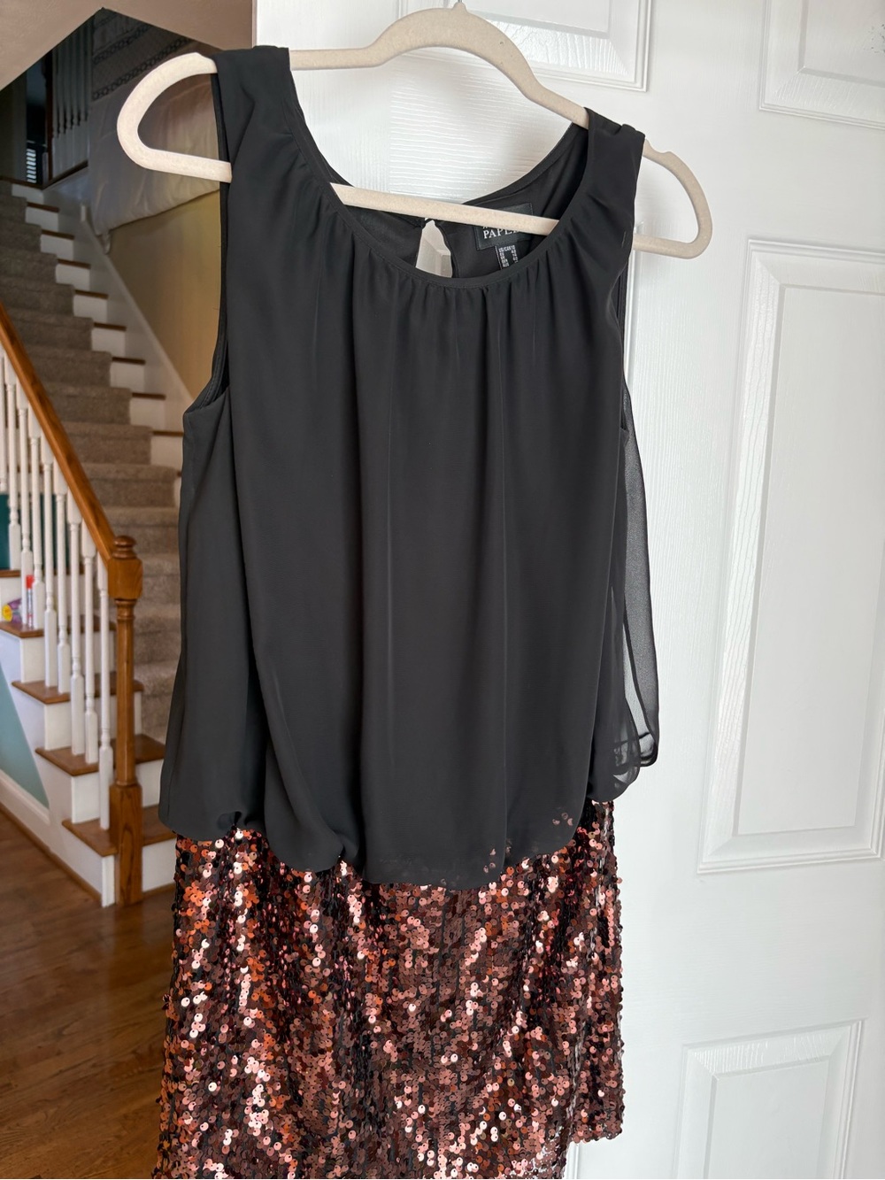 Adrianna Papell Black Dress Label